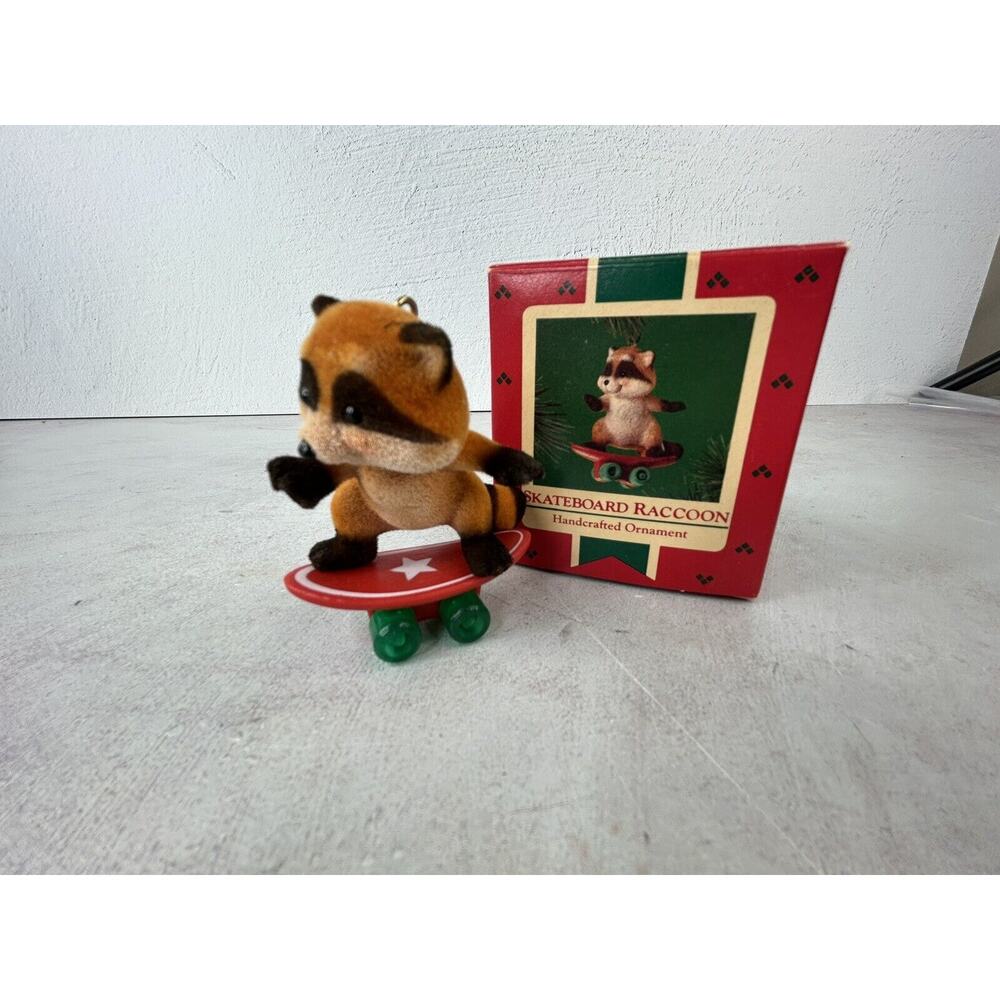 Hallmark Keepsake Ornament 1985 Skateboard Raccoon